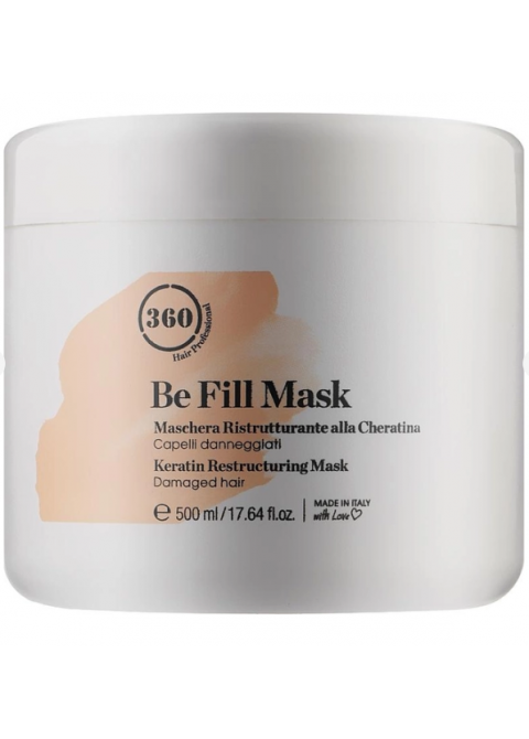 Поживна маска для фарбованого волосся з кератином 360 Be Fill Mask
