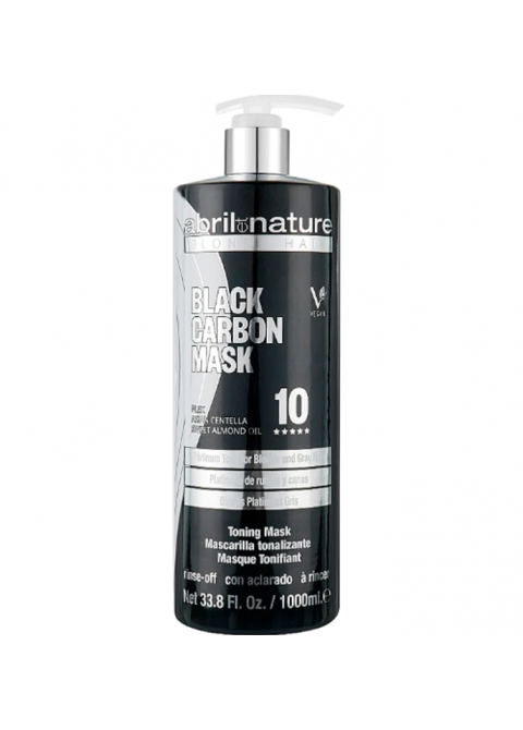 Маска для освітленого волосся Abril et Nature Black Carbon Toning Mask 1000 мл