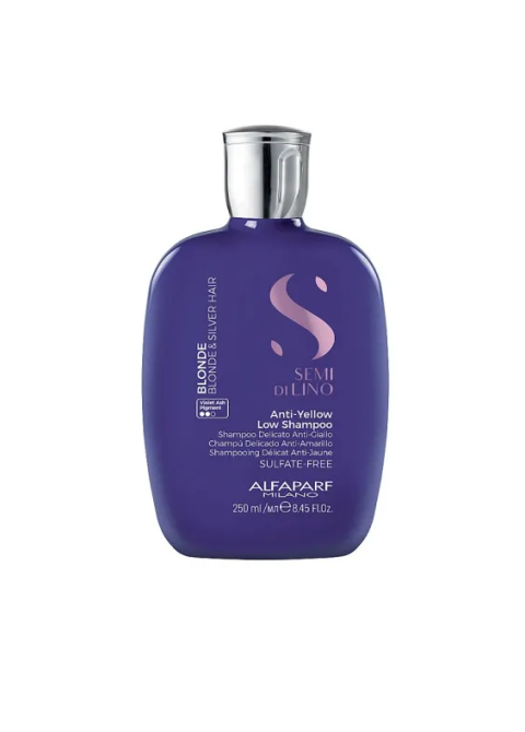Шампунь для нейтралізації жовтого підтону Alfaparf Milano Semi Di Lino Anti-Yellow Shampoo 250 мл
