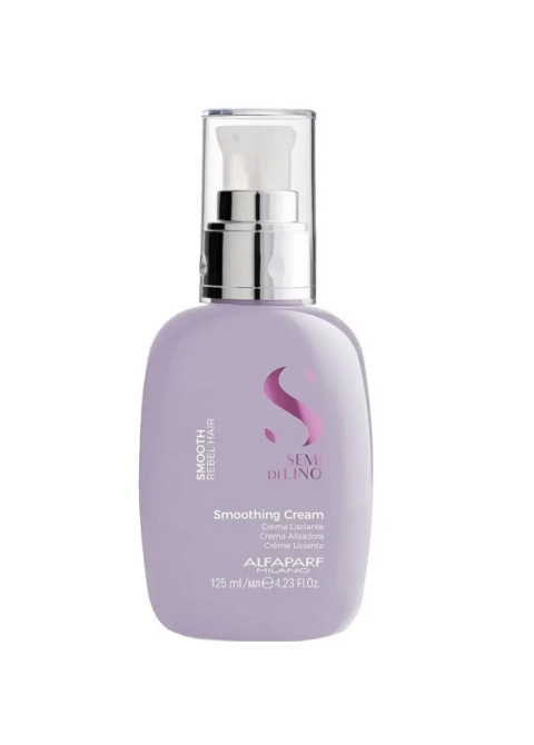 Термозахисний крем для неслухняного волосся Alfaparf Semi Di Lino Smoothing Cream 125 мл