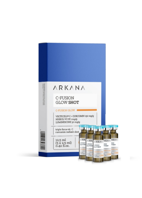 Антиоксидантна відбілююча сироватка з трьома формами вітаміну C Arkana C-Fusion Glow Shot 5 * 2.5 мл