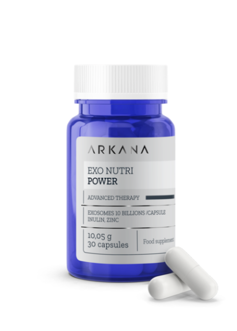 Пребіотична дієтична екзосомна добавка для омолодження шкіри Arkana EXO Nutri Power 30 шт