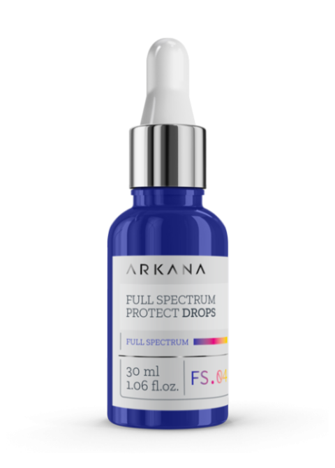 Краплі SPF30 які захищають від UVA, UVB та синього світла Arkana Full Spectrum Protect Drops SPF-30 30 мл