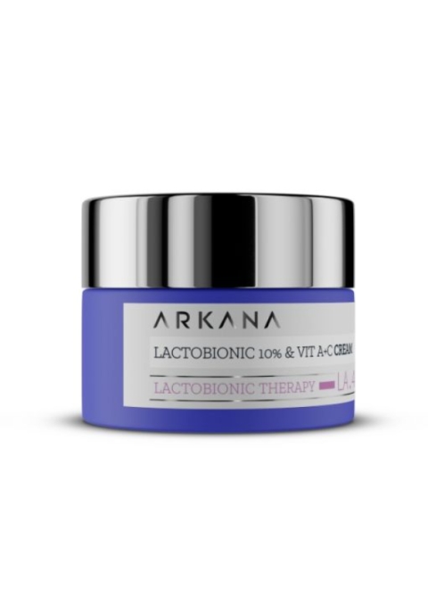 Крем з 10% лактобіоновою кислотою та вітамінами A+C Arkana Lactobionic 10% & A+C Cream 50 мл
