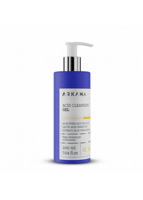 Передпілінговий очищуючий гель для обличчя з кислотами Arkana Acid Cleansing Gel 200 мл 