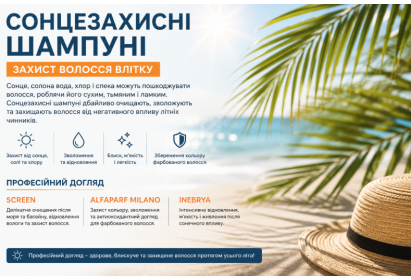 Сонцезахисні шампуні для волосся: як захистити локони влітку? 