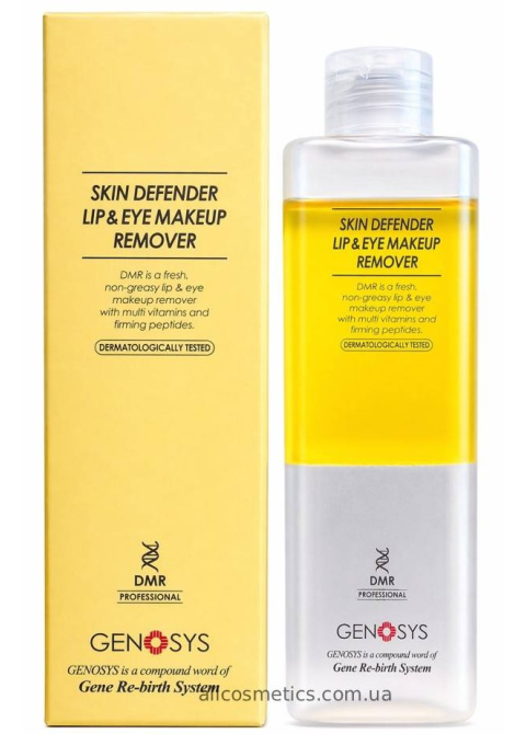 Двофазний засіб для зняття макіяжу Genosys Professional Skin Defender Lip and Eye Makeup Remover 200 мл