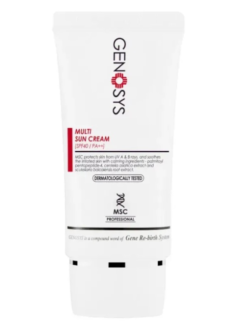 Сонцезахисний крем SPF40 для обличчя Genosys Multi Sun Cream (MSC) SPF40 40 мл