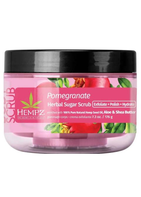 Цукровий скраб для тіла «ГРАНАТ» Hempz Pomegranate Herbal Sugar Scrub 176 г 