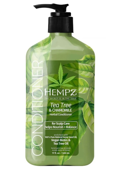 Кондиціонер із чайним деревом для догляду за шкірою голови Hempz Tea Tree & Chamomile Herbal Conditioner 500 мл