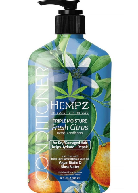 Кондиціонер для сухого волосся "Потрійне зволоження" Hempz Triple Moisture Fresh Citrus Herbal Conditioner 500 мл