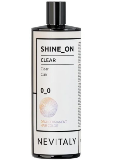 Деміперманентна фарба для волосся без аміаку Прозора Nevitaly Shine Оn Clear 500 мл