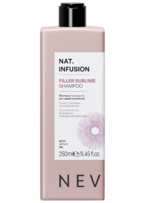 Шампунь для об'єму тонкого пошкодженого волосся Nevitaly Filler Sublime Shampoo