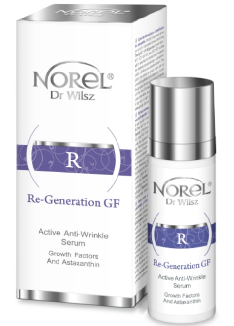 Активна сироватка проти зморшок з факторами росту і астаксантіном Norel Re Generation Anti-Wrinkle Serum 30 мл
