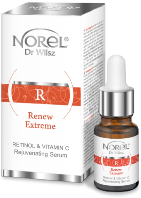 Шовковиста сироватка з консистенцією легкої олії Norel Retinol&VitC Rejuvenating serum 10 мл