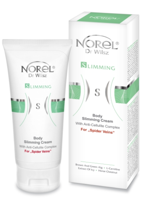 Крем для схуднення з антицелюлітним комплексом Norel Body slimming cream with anti-cellulite complex for spider veins 250 мл