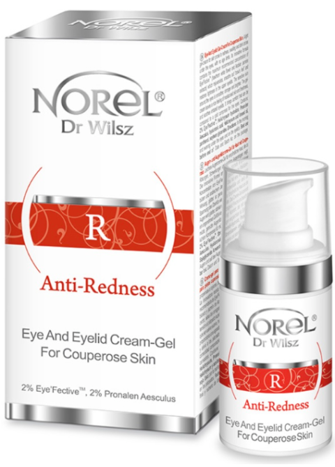 Легкий крем-гель для шкіри навколо очей Norel Eye and eyelid cream-gel for couperose skin 15 мл