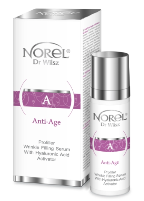 Сироватка для заповнення зморшок з гіалуроновою кислотою Norel ProFiller – Wrinkle lifting serum with hyaluronic acid activator 30 мл