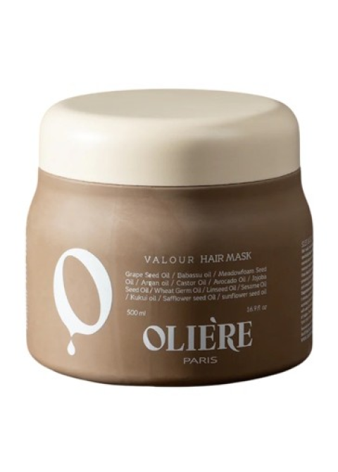 Маска для глибокої реконструкції і зміцнення волосся Oliere Paris Valour Hair Mask 500 мл