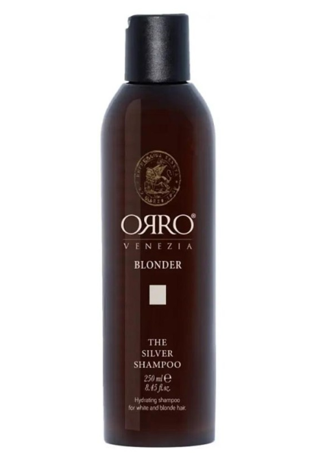 Шампунь срібний для світлого волосся ORRO Venezia Blonder Silver Shampoo