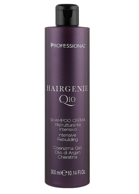 Шампунь-крем для відновлення волосся - Professional Hairgenie Q10 Intensive Restorative Shampoo Cream