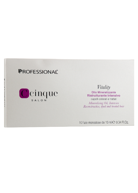Відновлююча мінералізуюча олія для волосся - Professional C Cinque Vitality Mineralizing Oil 10*10 мл