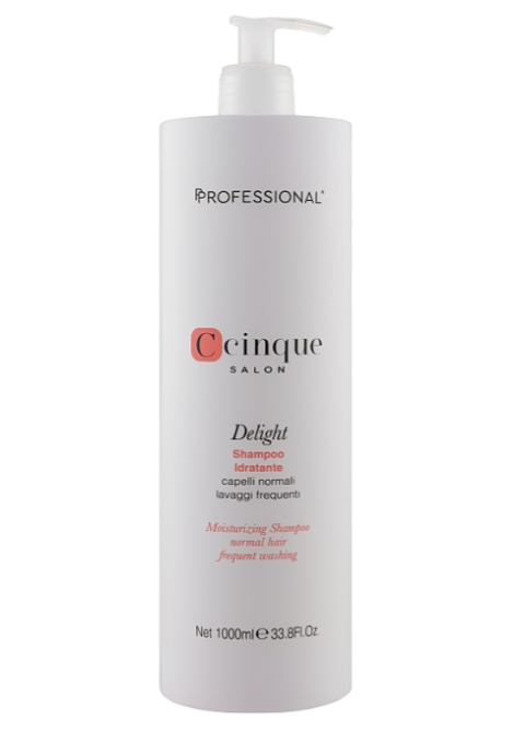 Зволожуючий шампунь для нормального волосся - Professional C Cinque Salon Delight Moisturizing Shampoo 1000 мл