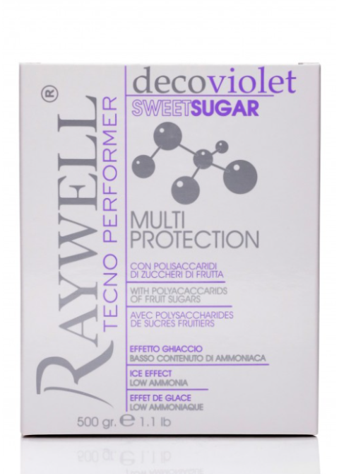 Освітлююча пудра, фіолетова Raywell Deco Violet Sweet Sugar 500 г