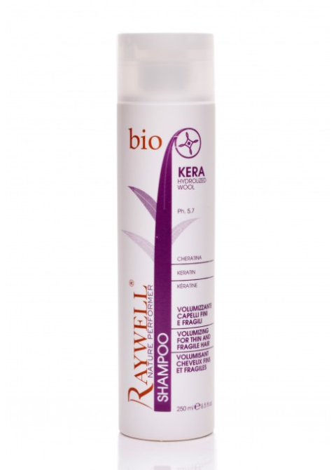 Шампунь для об'єму тонкого волосся Raywell Bio Kera Shampoo