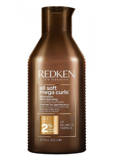 Шампунь для живлення дуже сухого кучерявого волосся Redken All Soft Mega Curls Shampoo 300 мл