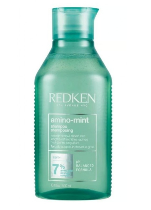 Шампунь для контролю жирності шкіри голови з екстрактом м'яти Redken Amino Mint Shampoo 300 мл