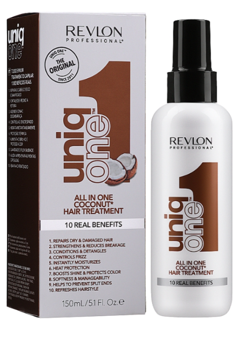 Незмивна маска-спрей з ароматом кокоса Revlon Professional Uniq One All in One Coconut Hair Treatment 150 мл