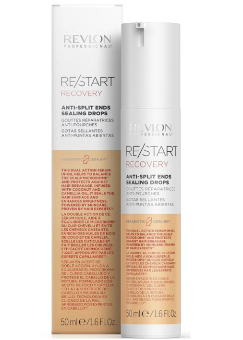 Сироватка зміцнюющая проти ламкості волосся Revlon Professional Restart Recovery Anti-split Ends Sealing Drops 50 мл