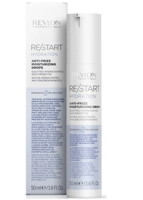 Зволожуюча сироватка з Anti-Frizz ефектом Revlon Professional Restart Hydration Anti-frizz Moisturizing Drops 50 мл