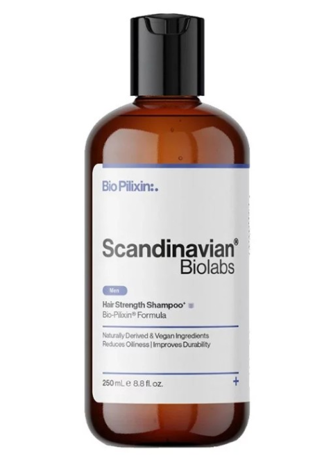 Чоловічий зміцнюючий шампунь для волосся Scandinavian Biolabs Bio-Pilixin Hair Strength Shampoo 250 мл
