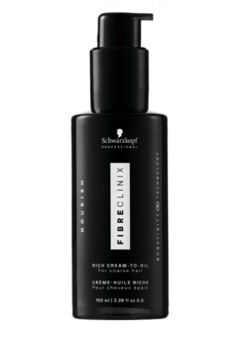 Поживний крем-олія для твердого волосся Schwarzkopf Fibre Clinix Bondfinity Rich Cream-To-Oil 100 мл