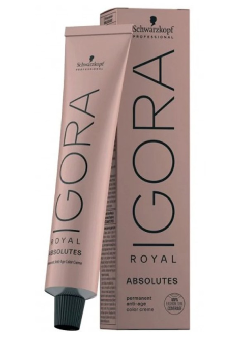 Стійка фарба для сивого волосся Schwarzkopf Igora Royal Absolutes, 60 мл