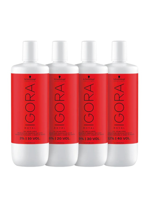 Окислювач для фарби Schwarzkopf Igora Royal Oil Developer 3%, 6%, 9%, 12%, 1000 мл