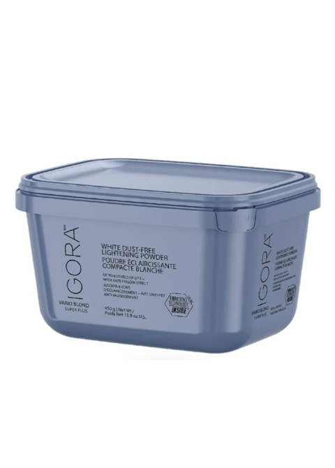 Білий освітлюючий порошок до 8 рівнів Schwarzkopf Igora Vario Blond Super Plus Lightening Powder 450 г