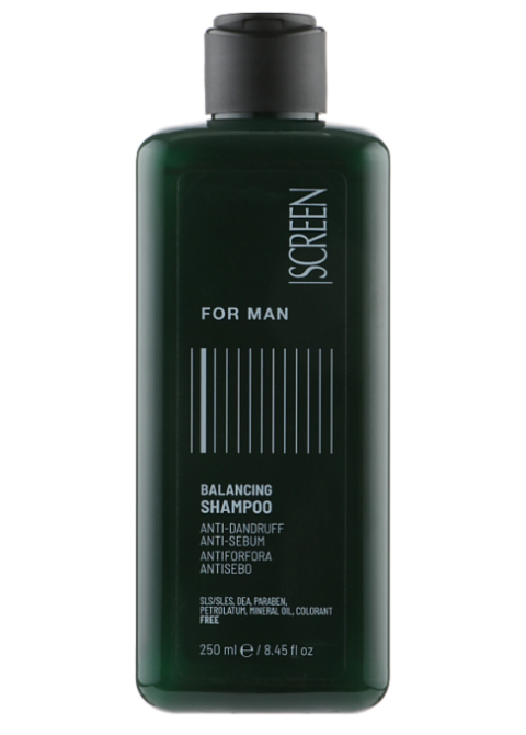Балансуючий шампунь проти лупи та себореї Screen For Man Balancing Shampoo