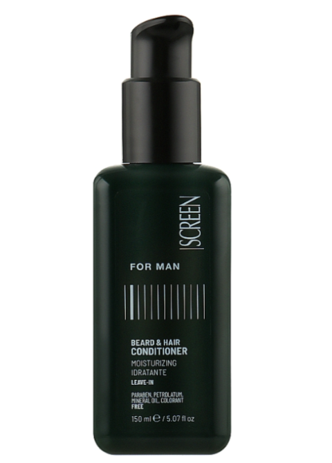 Незмивний кондиціонер для волосся та бороди Screen For Man Beard&Hair Conditioner 150 мл