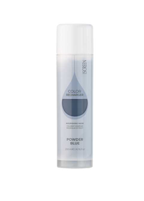 Поживна тонуюча маска для волосся Пудрова блакитна Screen Puredips Nourishing Color Mask Powder Blue 200 мл