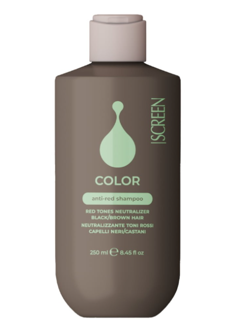 Шампунь для нейтралізації червоних відтінків Screen Color Anti-Red Shampoo 250 мл
