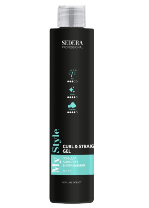 Гель для локонів і випрямлення волосся Sedera Professional My Style Curls And Straightening Gel 250 мл
