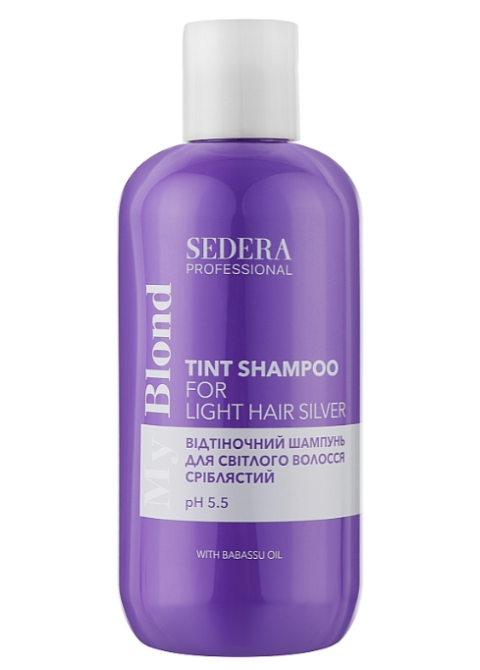 Тонуючий шампунь для світлого волосся Срібний Sedera Professional My Blond Tint Shampoo For Light Hair 250 мл