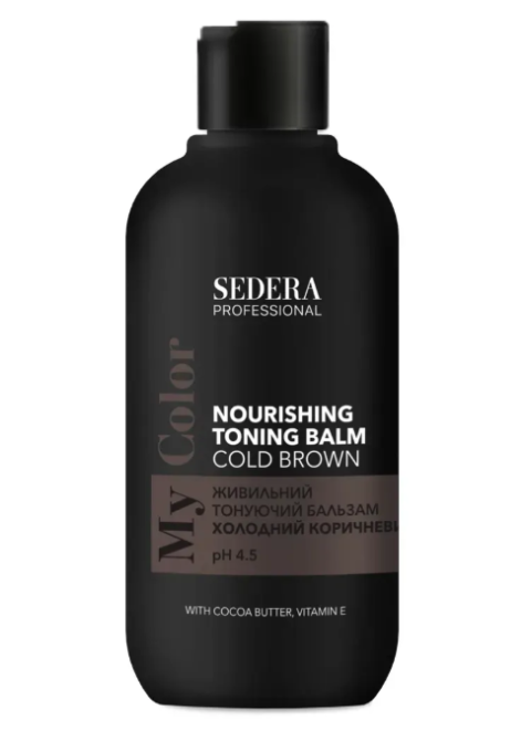 Живильний тонуючий бальзам Холодний коричневий Sedera Professional My Color Nourishing Toning Balm 250 мл