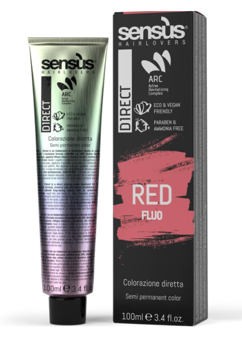 Флюоресцентний пігмент Прямої Дії Червоний Sensus Direct Fluo Red 100 мл