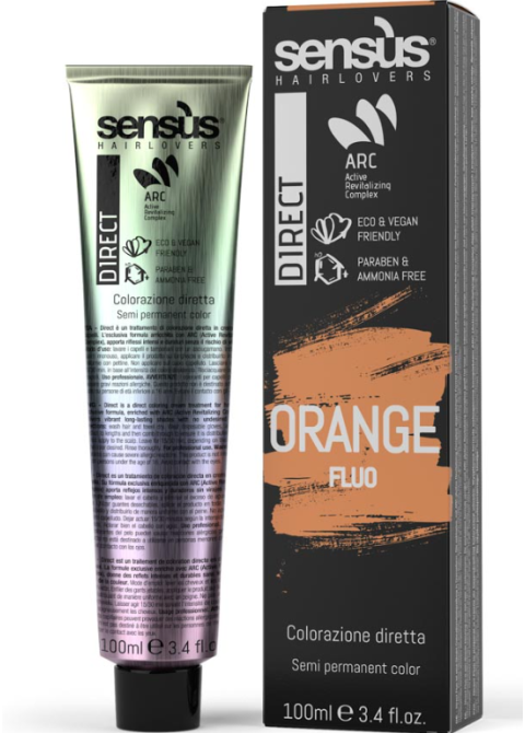 Флюоресцентний пігмент Прямої Дії Помаранчевий Sensus Direct Fluo Orange 100 мл