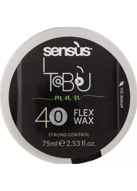 Матовий віск сильної фіксації Sensus Tabu Man Flex Wax 40 75 мл