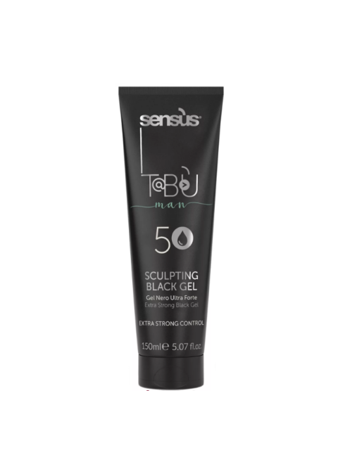 Скульптуруючий чорний гель Sensus Tabu Man Sculpting Black Gel 50 150 мл